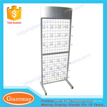 free standing hanging product metal wire grid mesh wall panel display racks stand